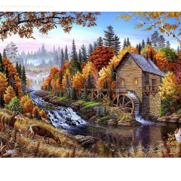 A House by the River Painting