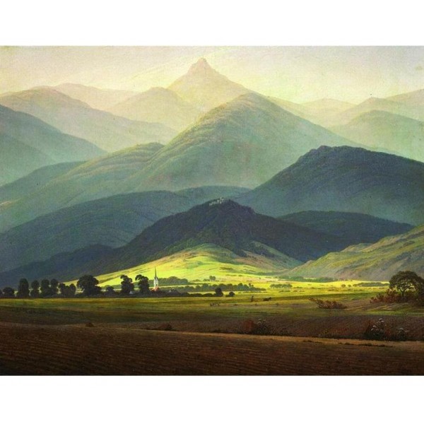 Mountain Meadows Landscape Painting