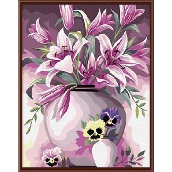 A Vase with Pink Flowers