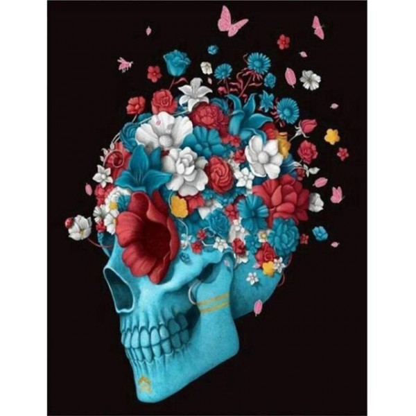 Gardening Skull- Piant By Number