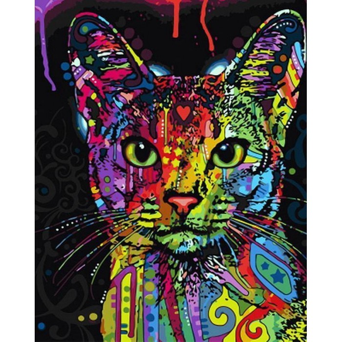 Colorful Cat Cartoon Painting by number kit for Kids - Paint by Numbers  Canada