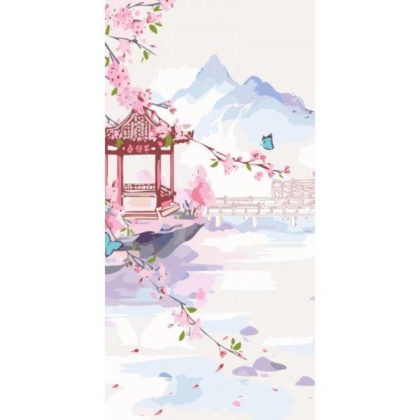 Antique Chinese Landscape - DIY Painting
