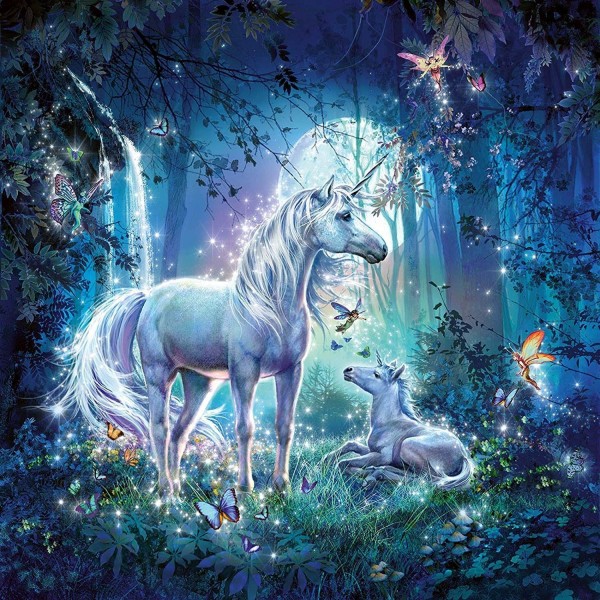 Unicorn with Baby Unicorn Paint by Numbers Kit
