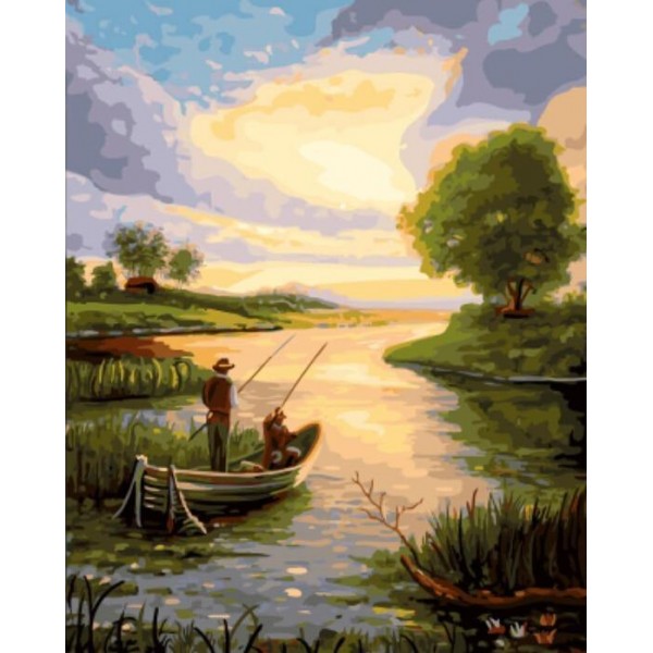 Fishing Paint By Numbers Kit