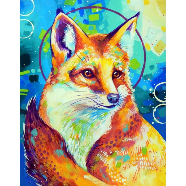Smiling Fox - Art by Sandra Trubin