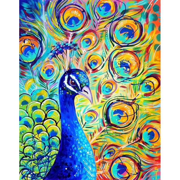 Peacock - Art by Sandra Trubin