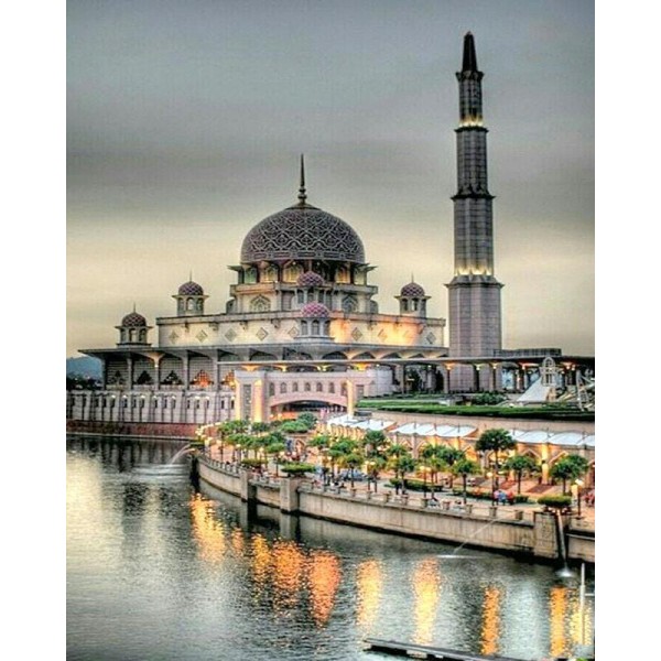 Beautiful Mosque at the River Bank