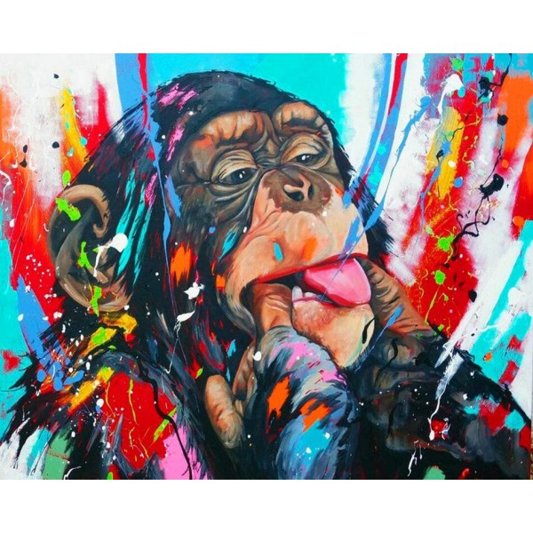 Colorful Monkey- Paint By Number
