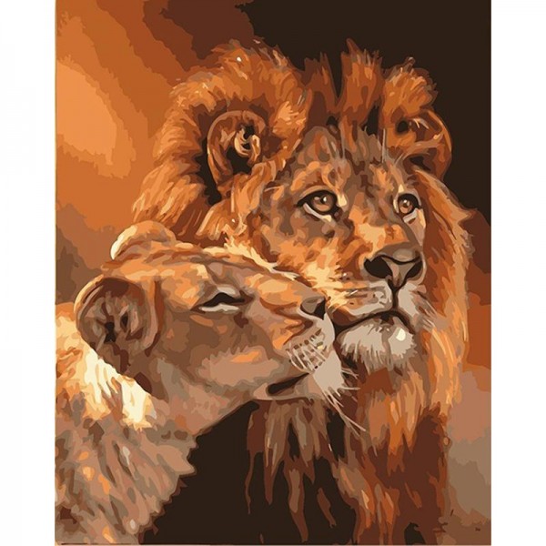 Lions Family Painting