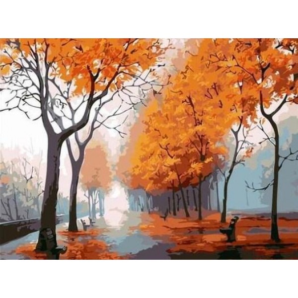 Autumn Trees Street View