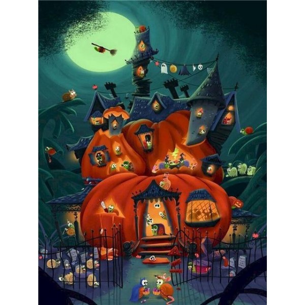 Halloween House - Paint By Number Kit