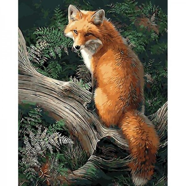 Paint a Fox with Paint by Numbers