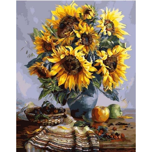 Sunflowers and Fruits