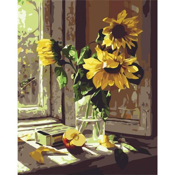 Paint By Number Kit - Warm Sunflower