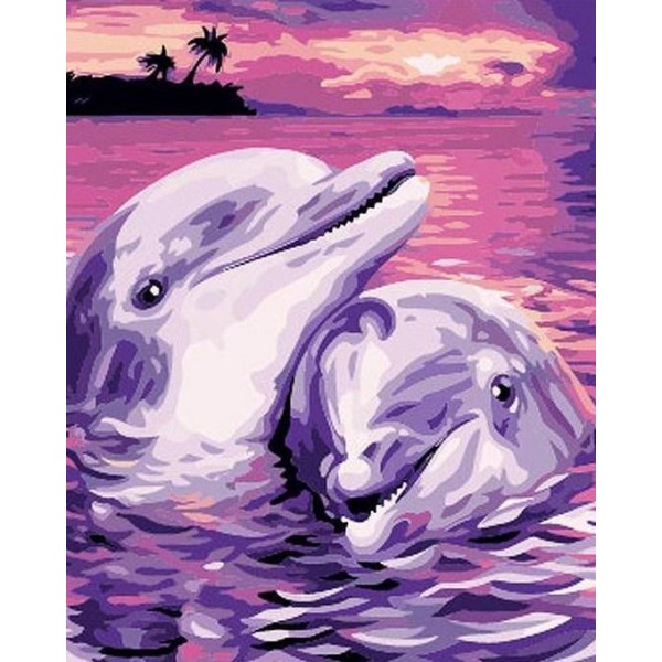 Dolphins Pair Painting Kit