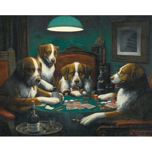 A Dogs Play - Paint By Number Art