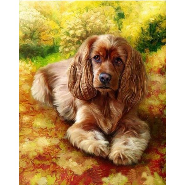 Cute Dog Paint by Numbers Kit
