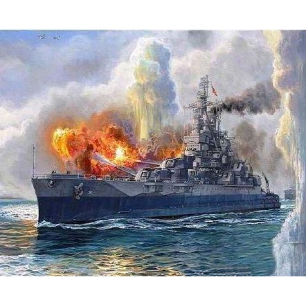 Warship Paint by Numbers Kit