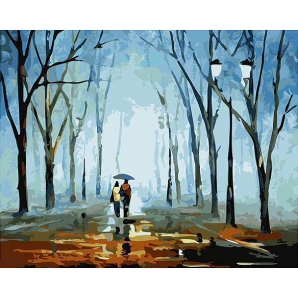 A Long Walk in the Rainy Weather in Autumn - Romantic Gift