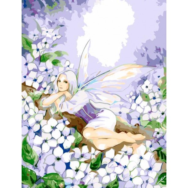 Fairy In Flower Field - Paint By Numbers