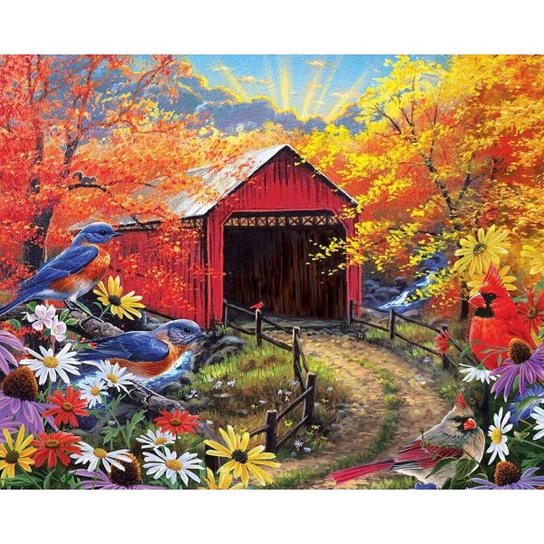Beautiful Rural Scene - Paint By Numbers