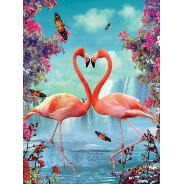 Flamingos Couple - DIY Paint By Number
