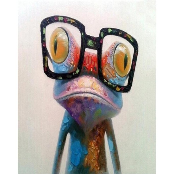 Cartoon Frog Painting with DIY Kit for Adults and Kids